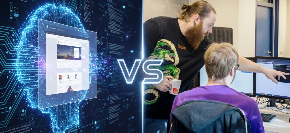 Een website laten maken door AI of door Webburo Spring? van Webburo Spring BV