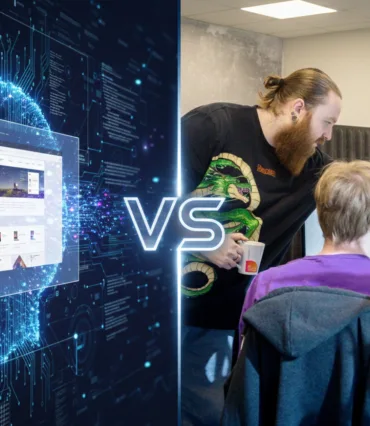 Een website laten maken door AI of door Webburo Spring? van Webburo Spring BV