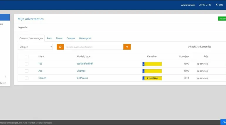 Advertentiemanager Portfolio Webburo Spring Horizontaal