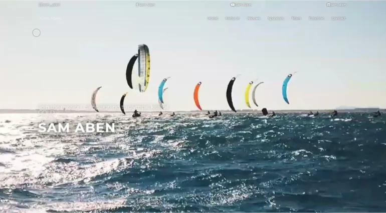 Sam aben kitefoil olympische spelen 2024 portfolio horizontaal 1 webburo spring