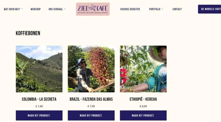 Zjeecafe mobiele koffiebar koffie portfolio horizontaal 1 webburo spring