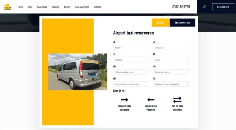 Taxi one portfolio webburo spring horizontaal 1