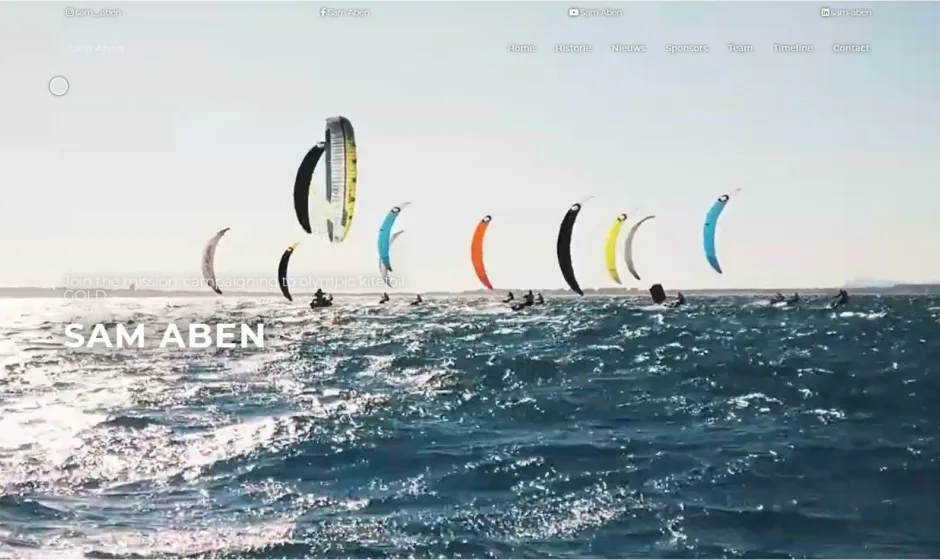 Sam aben kitefoil olympische spelen 2024 portfolio horizontaal 1 webburo spring