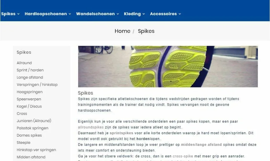 Portfolio Webburo Spring Spikeshop Prestashop Webshop Verticaal