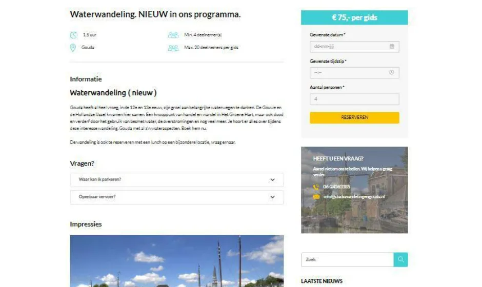 Stadswandelingen gouda portfolio webburo spring verticaal 2